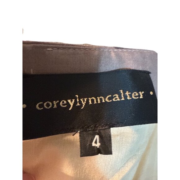 Anthropologie Corey Lynn Calter Strapless Painted Stripe Dress Size 4, EUC - Picture 5 of 6